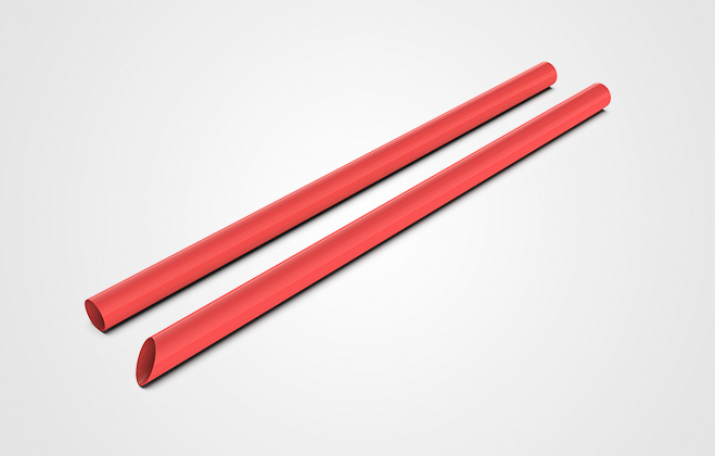 pla red straws