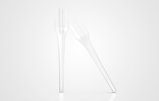 pla transparent fork