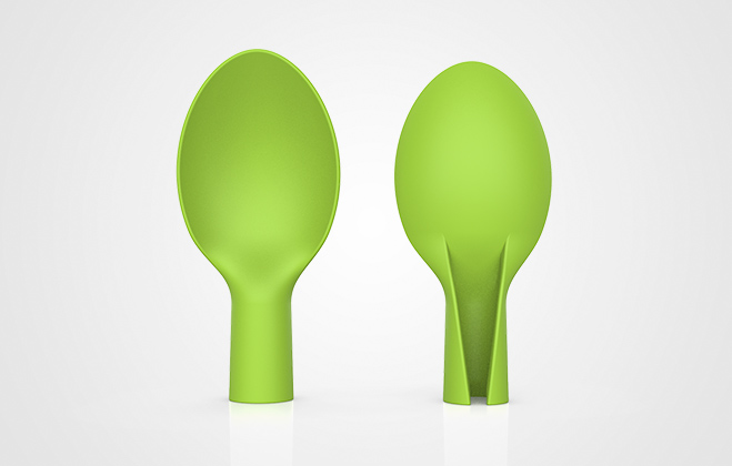 pla green spoon head