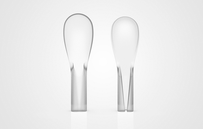 pla transparent stir spoon