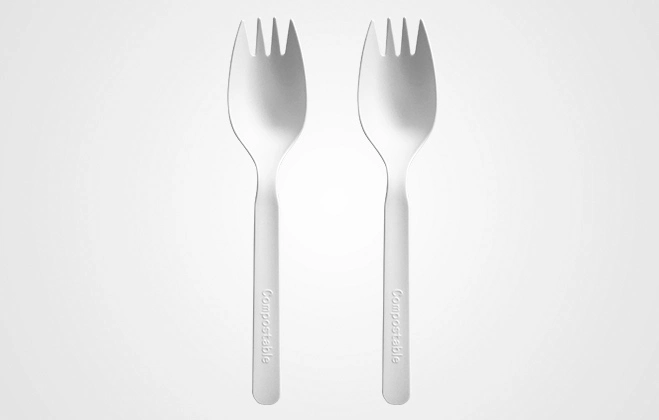 Biodegradable 6'' PLA Spork